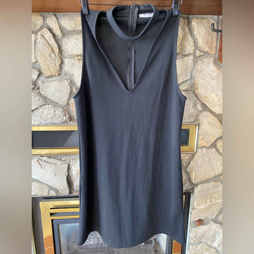 Zara deep V dress.